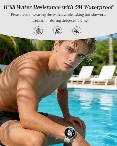 Fitness Smart Watch with Call and Health Monitoring — Fitness Tracker, ZOSKVEE