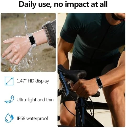 Fitness Tracker with Heart Rate, Sleep Monitor, 100+ Sports Modes — Fitness Tracker, MOLOURK