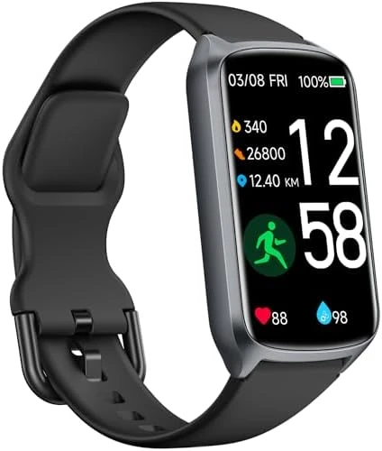 Health Fitness Tracker with 24/7 Heart Rate, Blood Oxygen, Sleep & Activity Tracking — Fitness Tracker, Amzhero