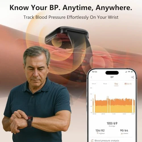 Health Fitness Tracker with Heart Rate, Blood Pressure, Blood Oxygen, Sleep Tracking, 120+ Sports Modes — Fitness Tracker, MorePro