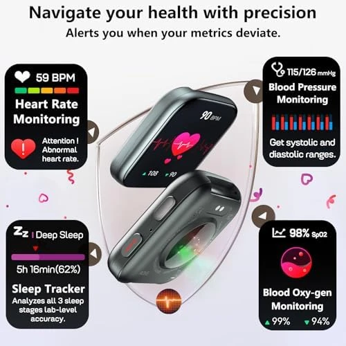 Health Fitness Tracker with Heart Rate, Blood Pressure, Blood Oxygen, Sleep Tracking, 120+ Sports Modes — Fitness Tracker, MorePro