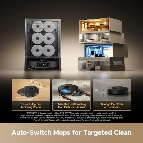 Matrix10 Pro Robot Vacuum and Mop with Multi-Mop Switching Dock — Robot Vacuum, Dreame