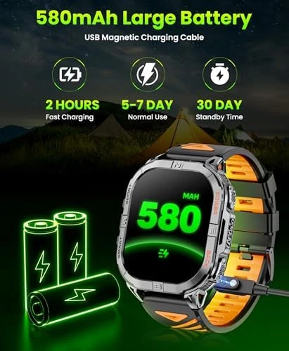 Military Smart Watch with LED Flashlight and GPS — GPS Watches, Joautrial