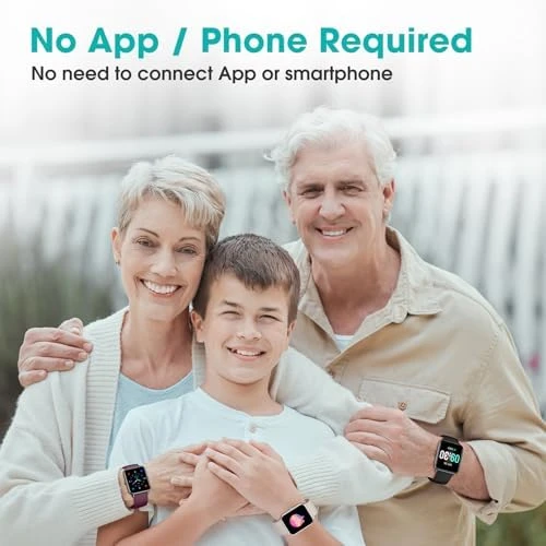Pedometer Watch Senior Friendly — Fitness Tracker, Pautios