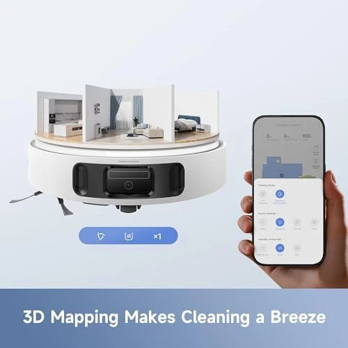 Robot Vacuum and Mop, 19000Pa Suction — Robot Vacuum, MOVA
