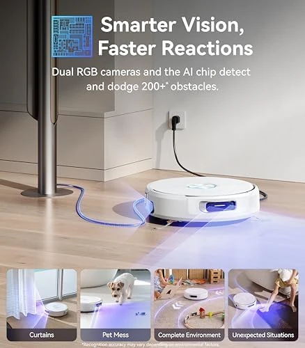 Robot Vacuum and Mop Combo with Self-Cleaning Track Mop — Robot Vacuum, Narwal