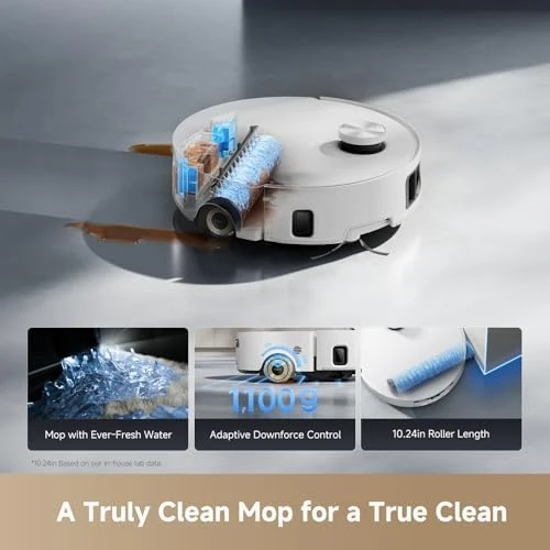 Roller Robot Vacuum with AquaRoll Mopping — Robot Vacuum, Dreame