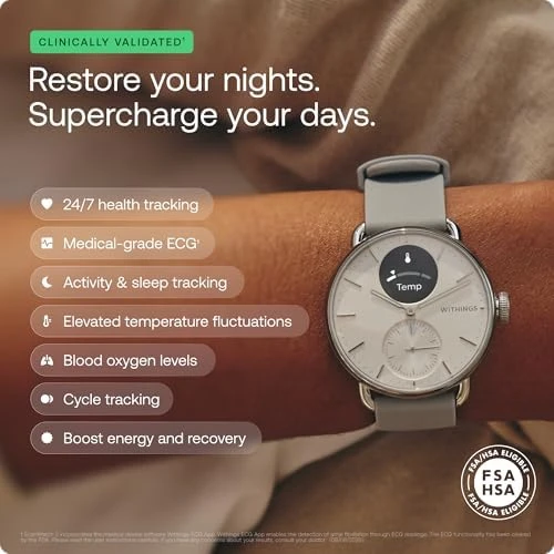 ScanWatch 2 - Hybrid Smart Watch — Fitness Tracker, Withings