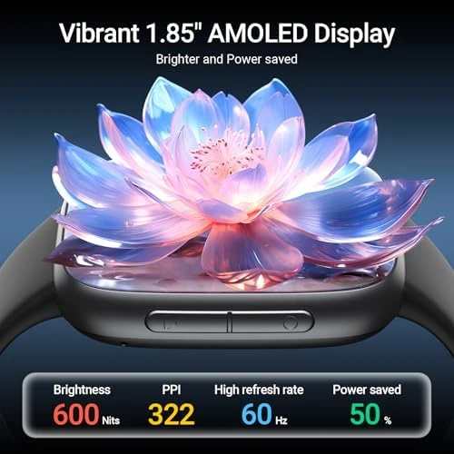 Smart Watch, 1.85" AMOLED Fitness Tracker with Bluetooth Call — Fitness Tracker, Fitpolo