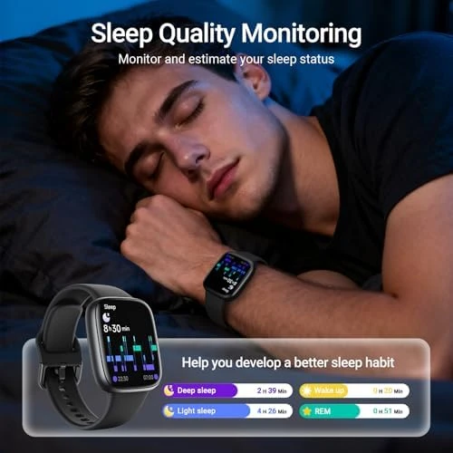 Smart Watch, 1.85" AMOLED Fitness Tracker with Bluetooth Call — Fitness Tracker, Fitpolo