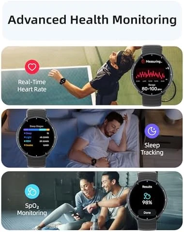 Smart Watch for Swimming, 5ATM Waterproof, GPS, AMOLED — Fitness Tracker, Parsonver