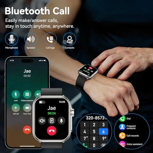 Smart Watch with 1000 mAh Battery and 1.85" HD Display — Smart Watch, QONBINK