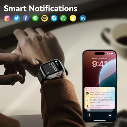 Smart Watch with 1000 mAh Battery and 1.85" HD Display — Smart Watch, QONBINK