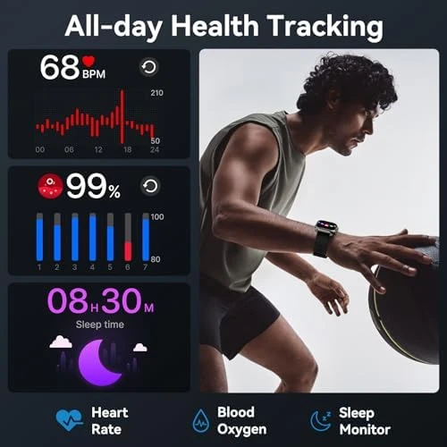 Smart Watch with 1000 mAh Battery and 1.85" HD Display — Smart Watch, QONBINK