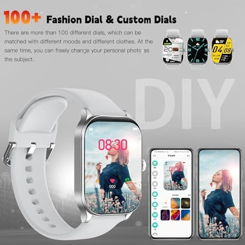 Smart Watch with Bluetooth Call and Health Tracking — Fitness Tracker, Odsslgw
