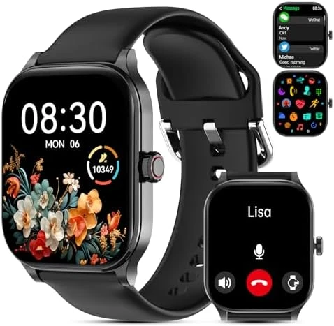 Smart Watch with Bluetooth Call and Health Tracking — Fitness Tracker, Odsslgw