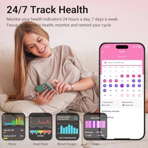 Smart Watches for Women, 1.83'' HD Fitness Tracker with Answer/Make Calls, Heart Rate/Sleep/SpO2 Monitor, 120+ Sport... — Fitness Tracker, Trendia