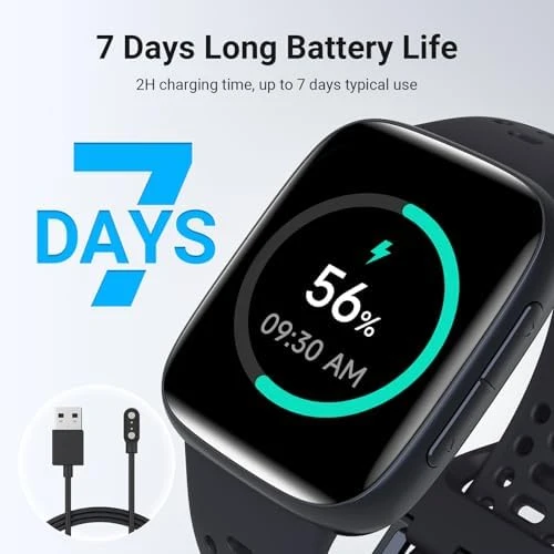 Smartwatch with 1.85" AMOLED Screen, 2 Bands — Smart Watch, Fitpolo