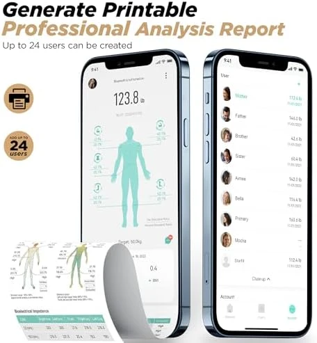 8-Electrode Scale for Body Weight — Smart Scale, runstar