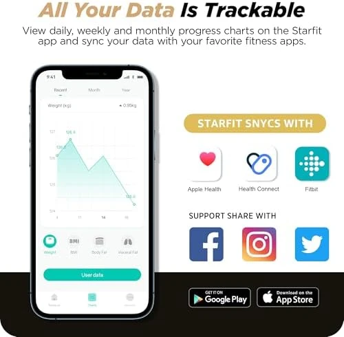 8-Electrode Scale for Body Weight — Smart Scale, runstar
