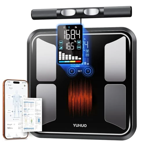 8-Electrode Smart Scale with Handle, Body Composition Analyzer — Smart Scale, YUHUO