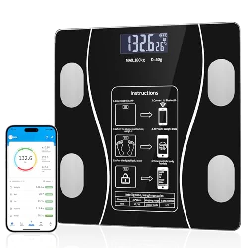 Bluetooth Smart Scale for Body Weight, Fat, Muscle & BMI — Smart Scale, OOYY