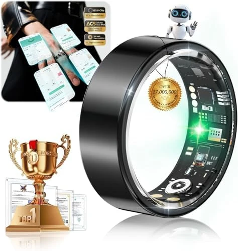 Diamond Smart Ring and Wireless Charging Case — Smart Ring, MSDQQTIY