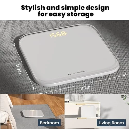 Digital Bathroom Scale for Body Weight — Smart Scale, UNIWEIGH