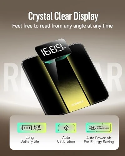 Digital Bathroom Scale for Body Weight — Smart Scale, runstar