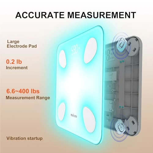 Digital Bathroom Scale with Body Composition Analyzer — Smart Scale, modone