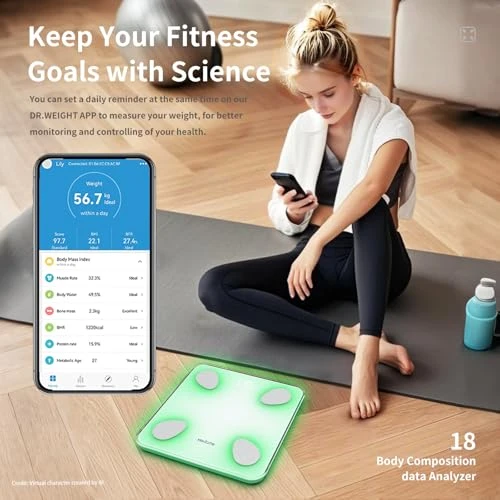 Digital Bathroom Scale with Body Composition Analyzer — Smart Scale, modone