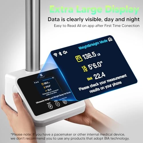 Digital Physician Scale with Ultrasonic Height and Weight Measurement — Smart Scale, Arboleaf