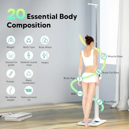 Digital Physician Scale with Ultrasonic Height and Weight Measurement — Smart Scale, Arboleaf