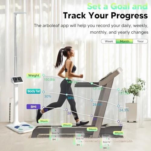 Digital Physician Scale with Ultrasonic Height and Weight Measurement — Smart Scale, Arboleaf