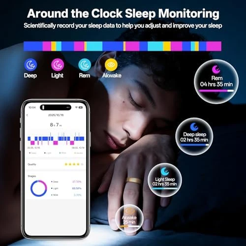 Health Fitness Tracker Ring — Smart Ring, Domhong
