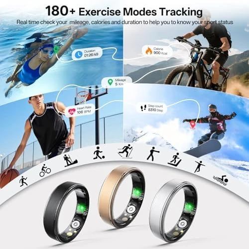 Health Fitness Tracker Ring — Smart Ring, Domhong