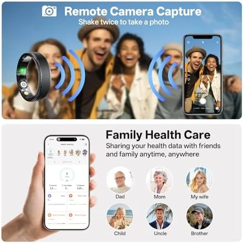Health Fitness Tracker Ring — Smart Ring, Domhong