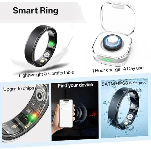 Health Fitness Tracker Ring — Smart Ring, Domhong