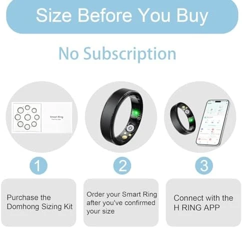 Health Fitness Tracker Ring — Smart Ring, Domhong