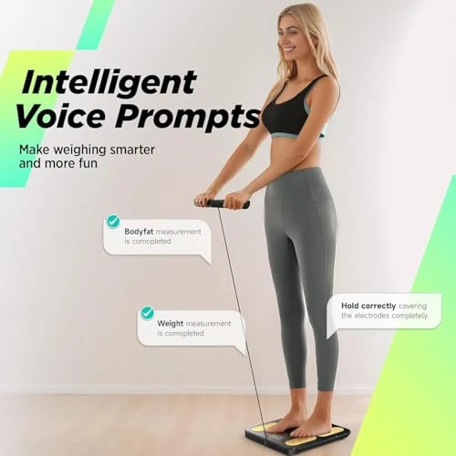 Scale for Body Weight and Fat, BMI Muscle Mass to 28 Body Composition with Voice Prompt — Smart Scale, runstar