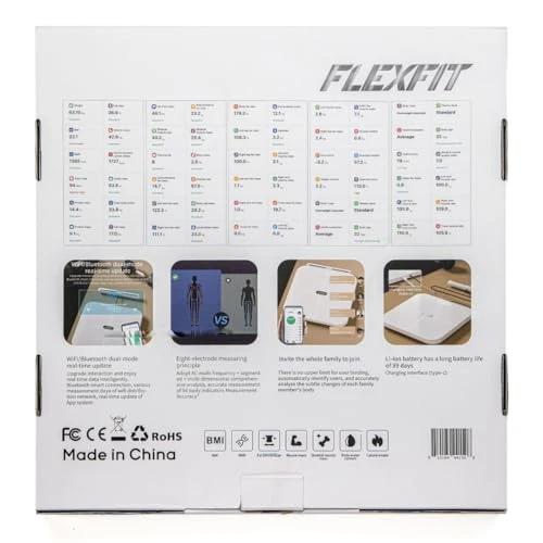 Scale for Body Weight and Fat Percentage — Smart Scale, FlexFit