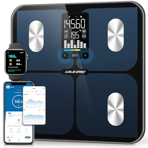 Smart Bathroom Scale with LED Trend Display — Smart Scale, ABLEGRID