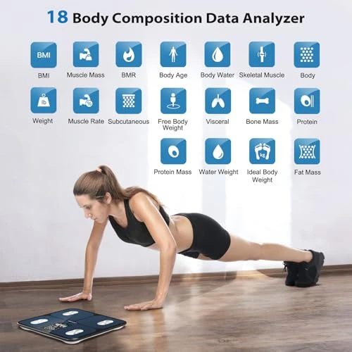 Smart Bathroom Scale with LED Trend Display — Smart Scale, ABLEGRID