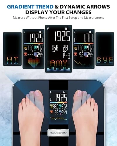 Smart Body Fat Scale — Smart Scale, ABLEGRID