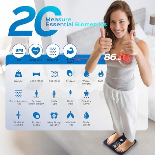 Smart Digital Bathroom Weight Scale with BMI Body Fat Muscle Mass — Smart Scale, Lepulse