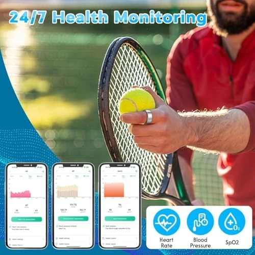 Smart Health Ring with Blood Pressure Monitor — Smart Ring, KYUHJU