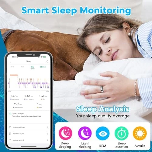 Smart Health Ring with Blood Pressure Monitor — Smart Ring, KYUHJU