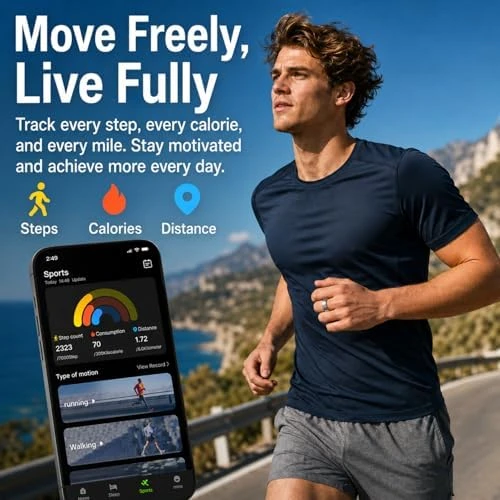 Smart Ring Ultra Thin 6.0mm Fitness Tracker — Smart Ring, PAERDUO