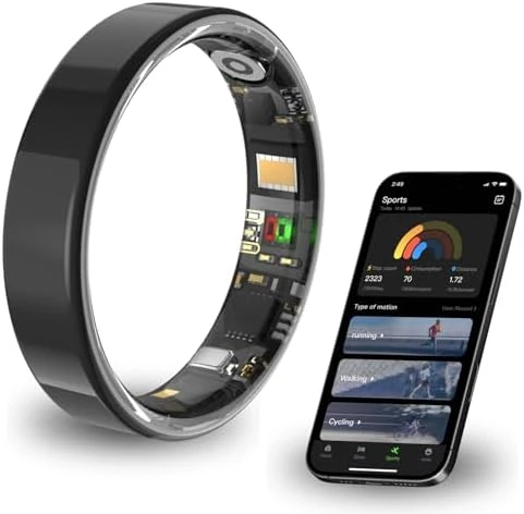 Smart Ring Ultra Thin 6.0mm Fitness Tracker — Smart Ring, PAERDUO