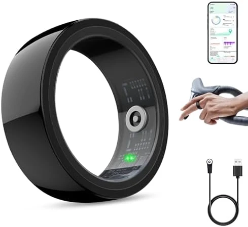 Smart Ring, Ultra-Thin Design, Real-Time Health & Sleep Tracker — Smart Ring, Uni-Green